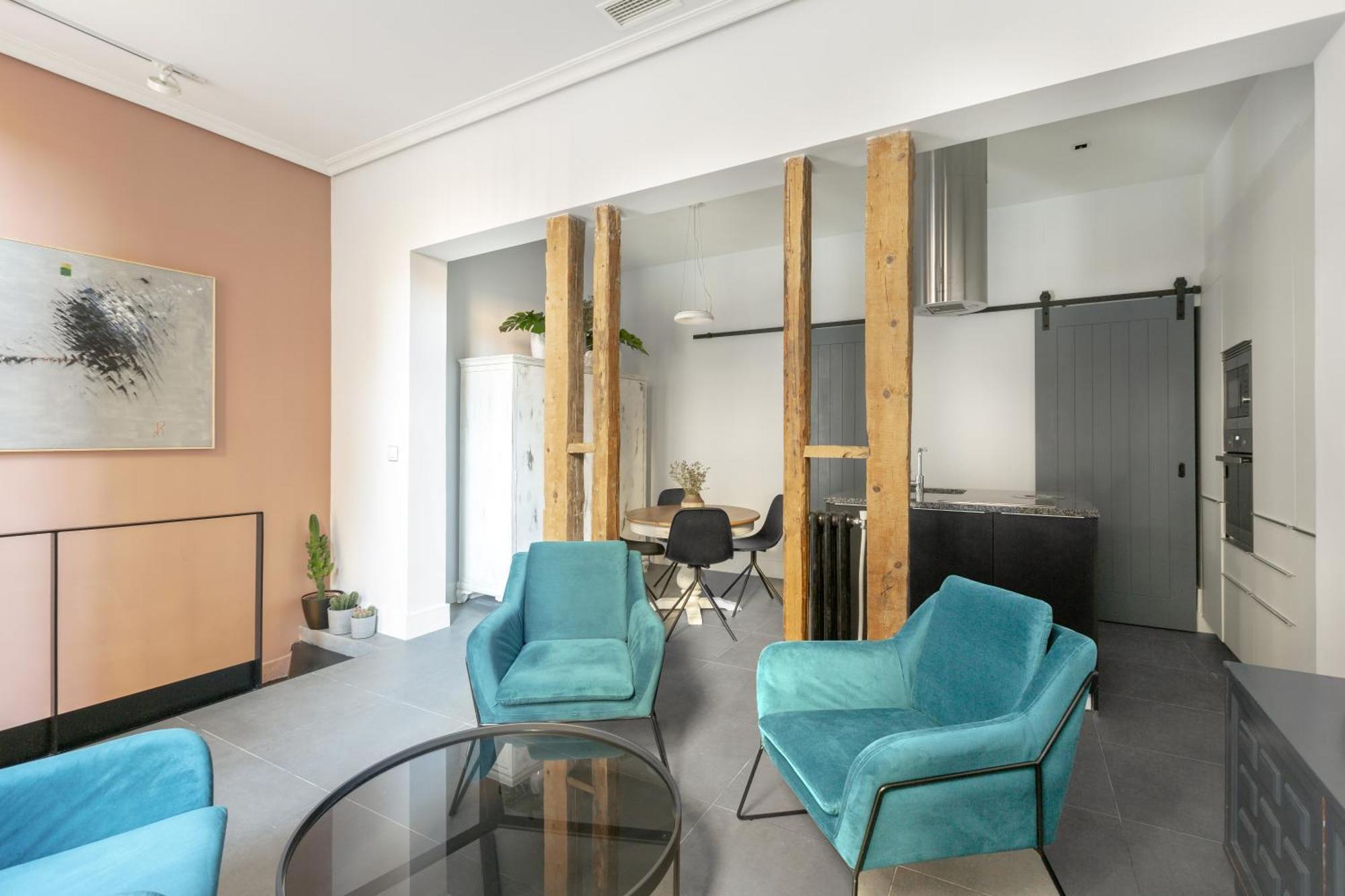Centrico Y Tranquilo De 2 Hab Apartamento Madri